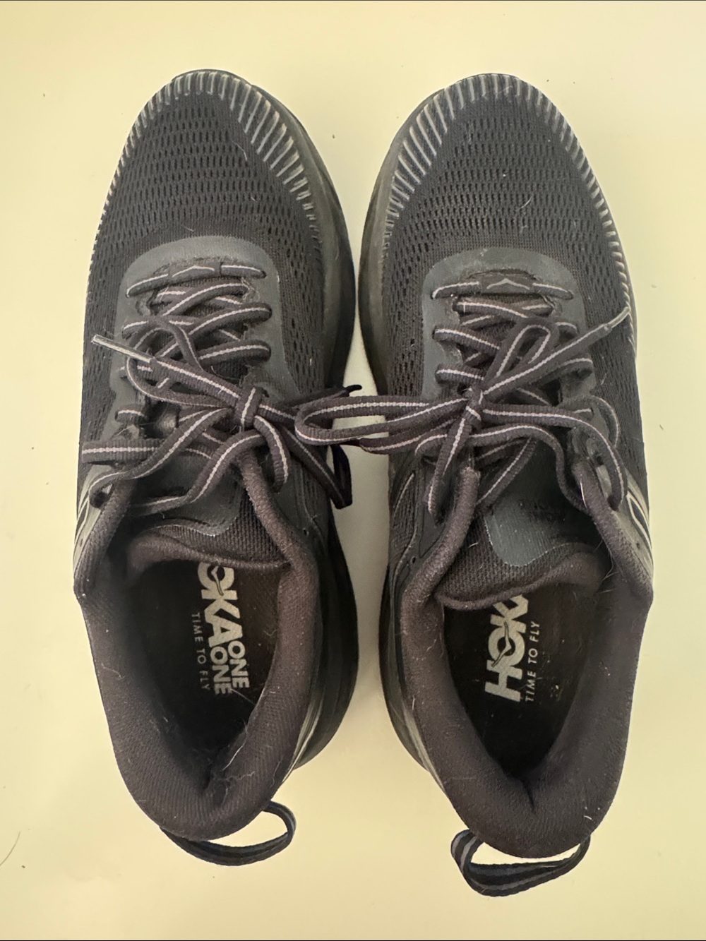 Hoka Black Thick-Soled Performance Running Shoes - Picture 3 of 11